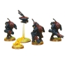 Набор миниатюр "Warhammer 40 000" Маскировочные доспехи Тау "XV25" 4 миниатюр, подставки под миниатюры инфо 12107a.