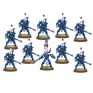 Набор миниатюр "Warhammer 40 000" Жестокие Мстители Эльдар 10 миниатюр, подставки под миниатюры инфо 12225a.
