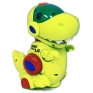 Музыкальная движущаяся игрушка "Динозавр", цвет: желтый типа "АА" (товар комплектуется демонстрационными) инфо 1200a.