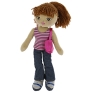 Тряпичная набивная кукла "Девочка с сумочкой" Высота: 35 см Набивка: синтепон инфо 11987d.
