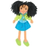 Тряпичная набивная кукла "Девочка в синей юбке" Высота: 38 см Набивка: синтепон инфо 11990d.