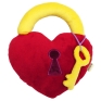 Мягкая игрушка "Замок-сердце с ключом" см Длина ключа: 10 см инфо 5865a.